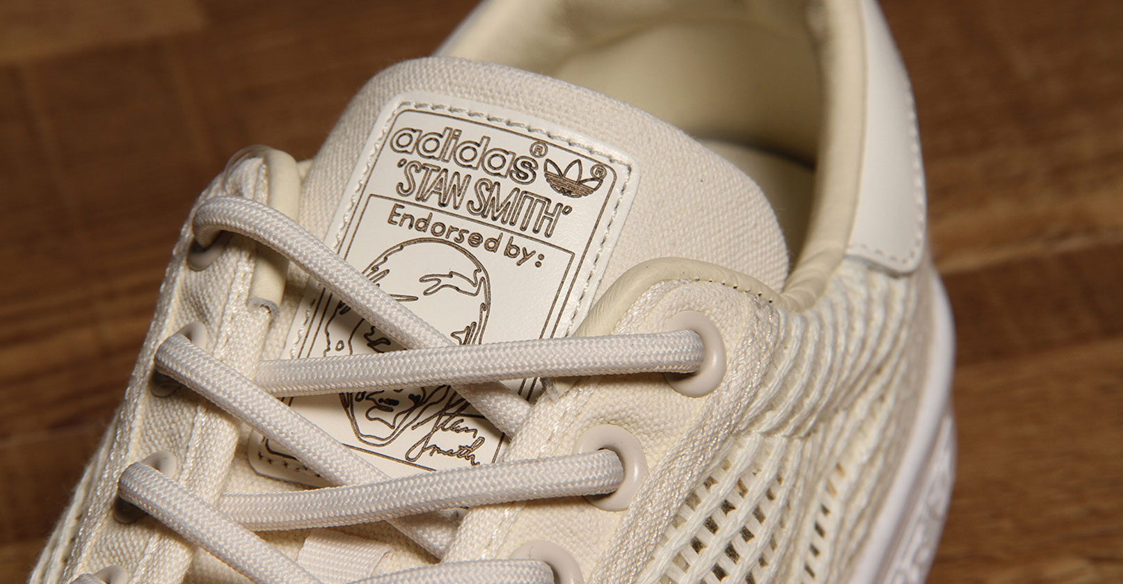 adidas stan smith woven beige